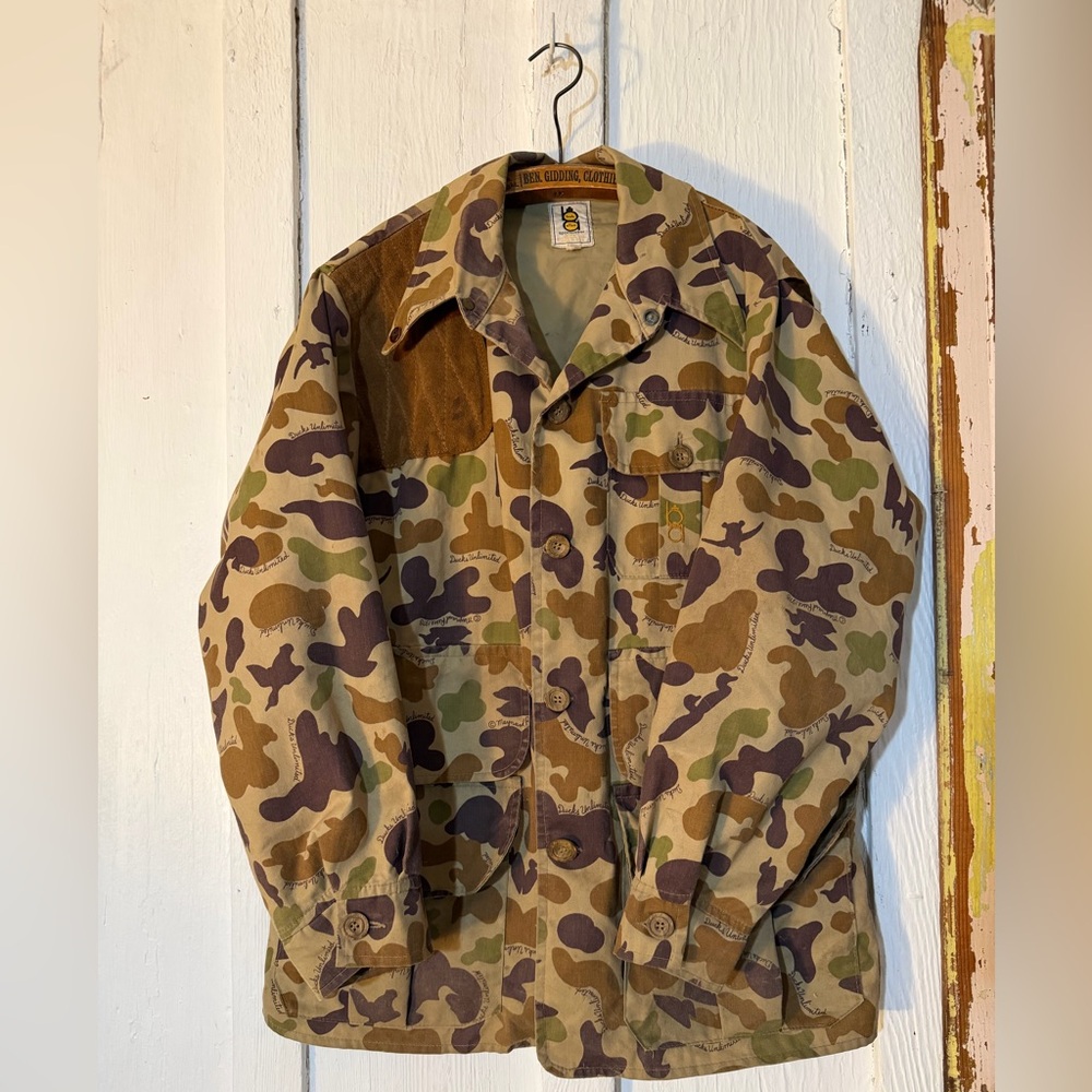 Vintage 70s Ducks Unlimited Bob Allen Hinting Jacket Talon Zip:Size Large